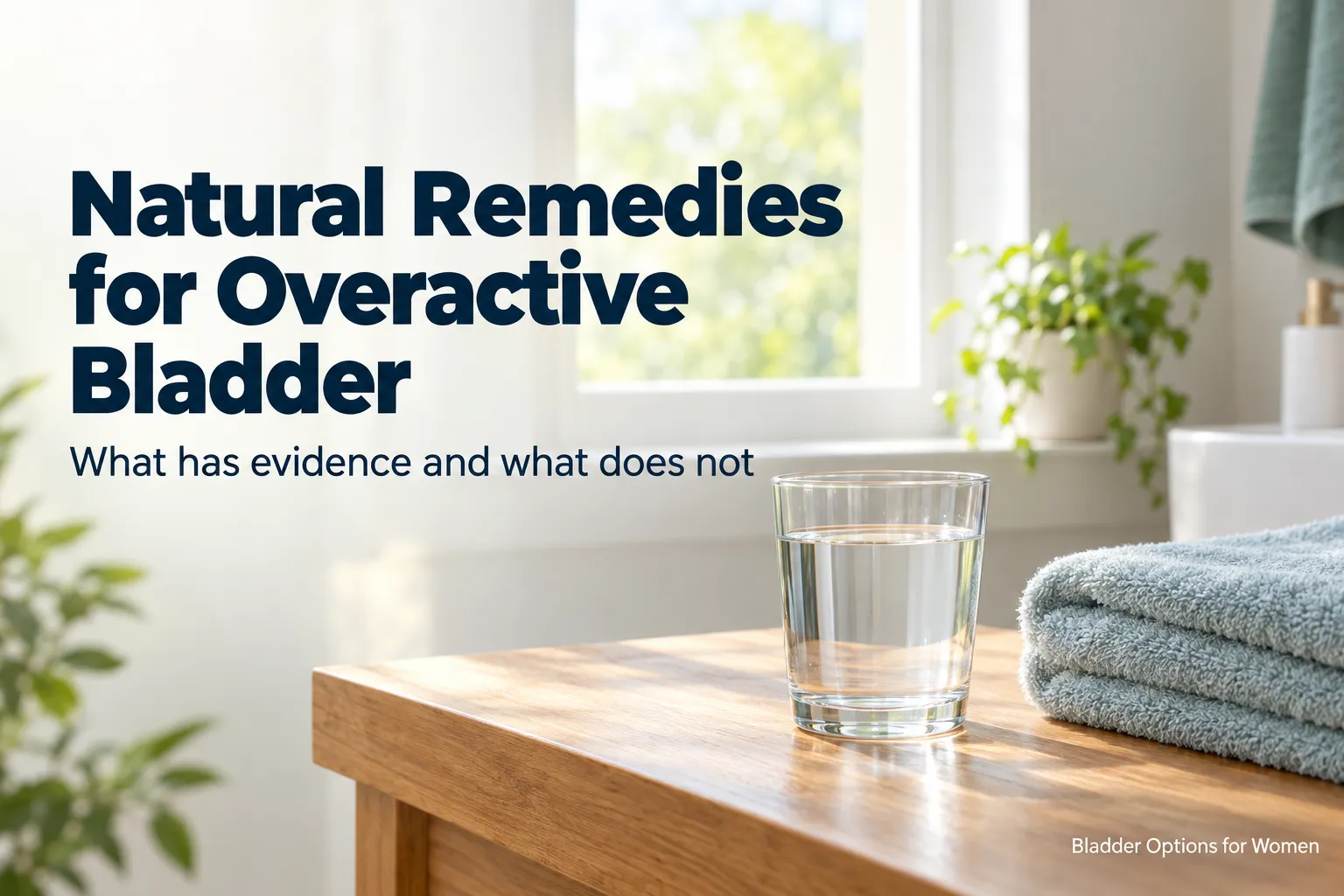 Natural Remedies for Overactive Bladder: What Has Evidence and What Does Not